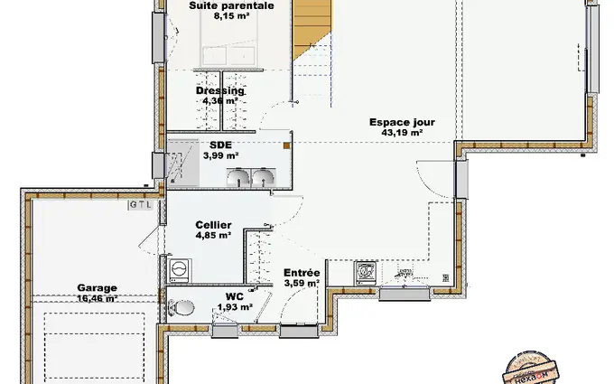 Terrain à partir de 1030m² à Rouffiac à Rouffiac
