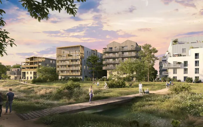 Nantes au coeur du quartier Doulon-Gohards à Nantes
