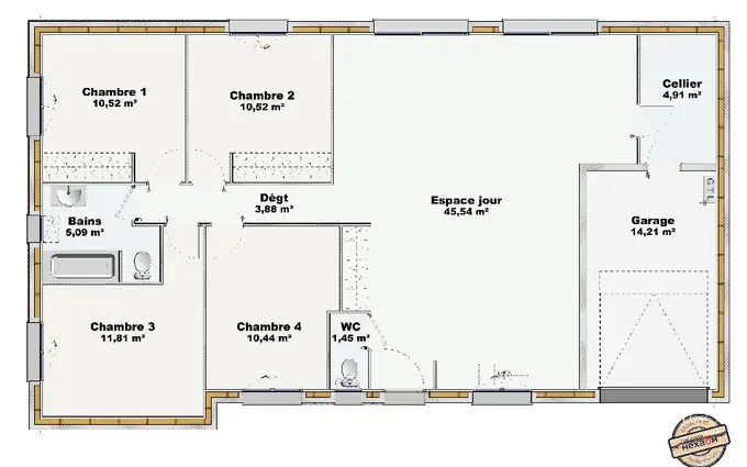Terrain à partir de 596m² à Balanzac à Balanzac