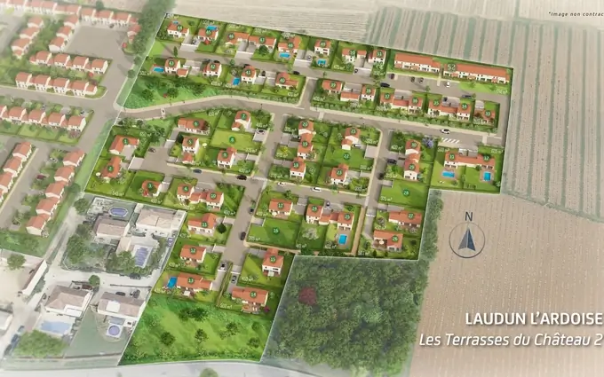 Les terrasses du chateau à Laudun-l'Ardoise (30290)