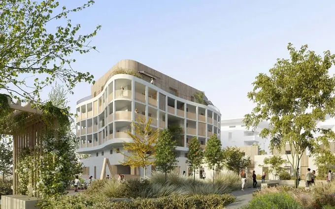 Castelnau-le-Lez écoquartier en face du parc de Verchant à Castelnau-le-Lez