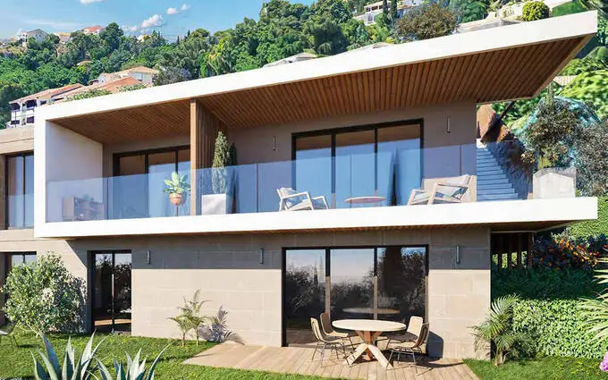 Èze coeur du quartier de l'Aighetta vue mer à Èze