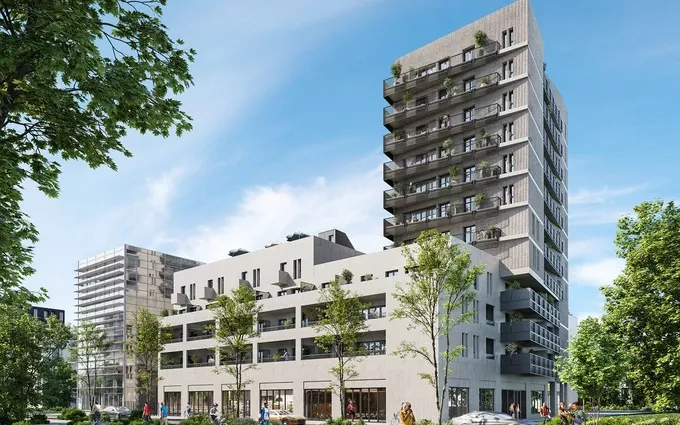 Nantes éco quartier sur l'île de Nantes à Nantes