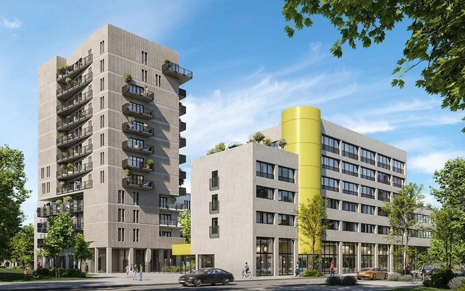 Nantes éco quartier sur l'île de Nantes à Nantes