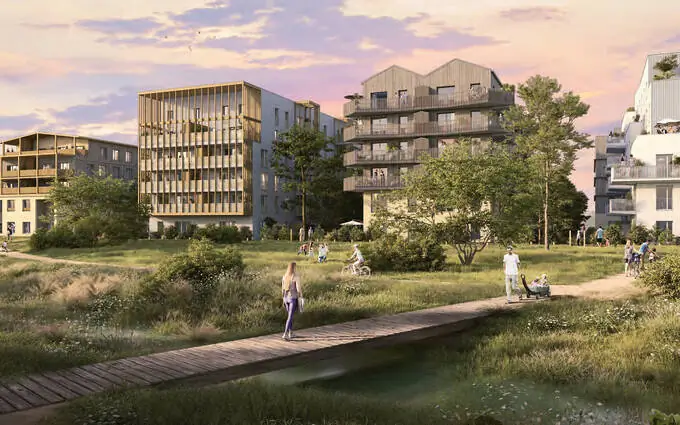 Nantes quartier Doulon-Gohards entre ruisseaux et vergers à Nantes (44000)