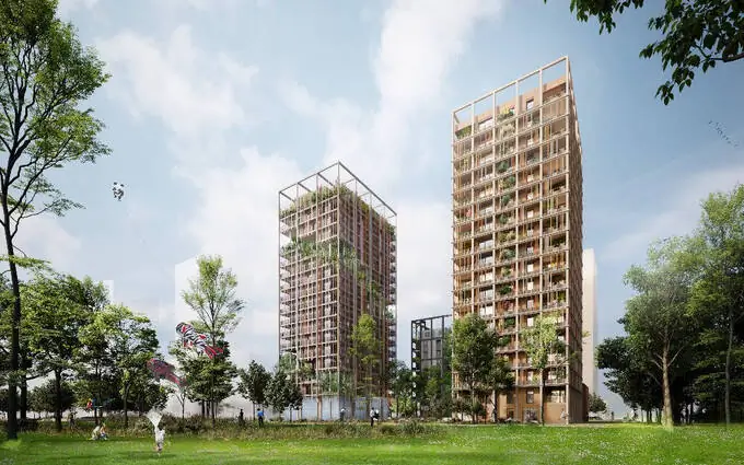 Strasbourg quartier Archipel au Wacken entre ville et nature à Strasbourg