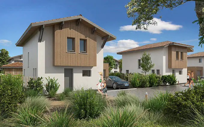 Seignosse maisons à proximité immédiate du centre bourg à Seignosse