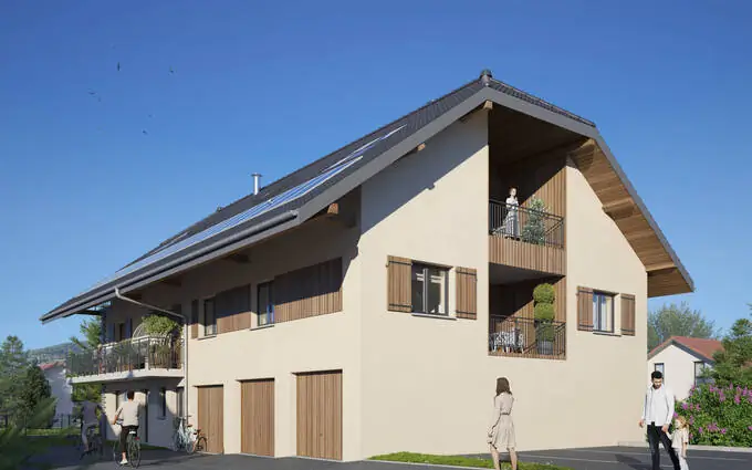 Villaz grange en réhabilitation avec vue sur Le Parmelan à Villaz