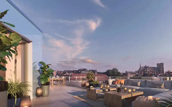 Reims quartier Boulingrin en plein centre-ville à Reims
