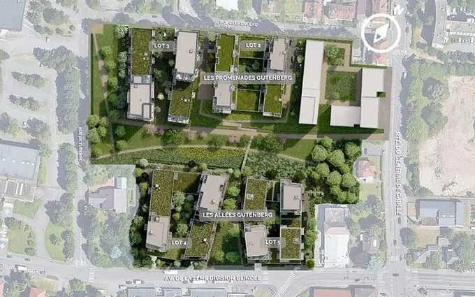 Les Promenades Gutenberg à Schiltigheim