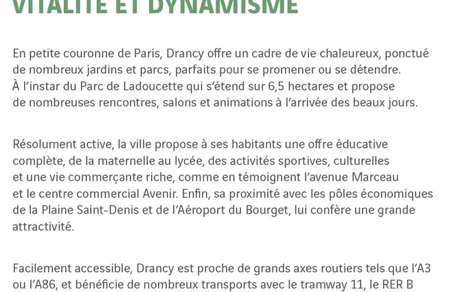 Les terrasses marceau tr2 b à Drancy
