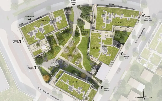 Les terrasses marceau tr2 b à Drancy