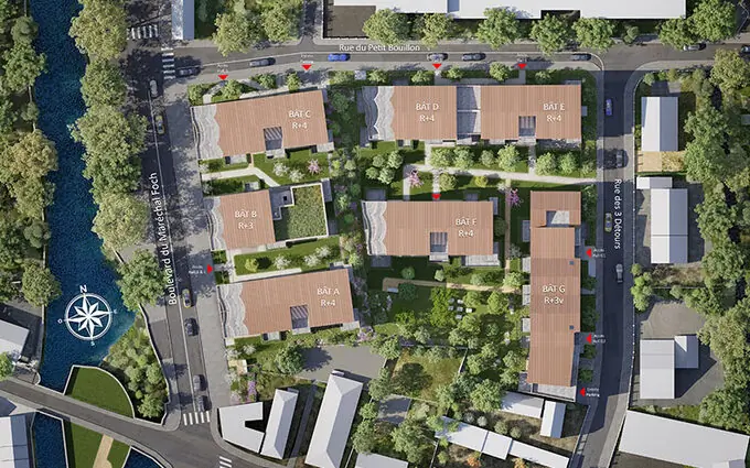 Sccv caserne - les reflets de l'eure à Chartres