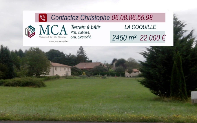 Terrain à partir de 2450m² à La Coquille à La Coquille (24450)