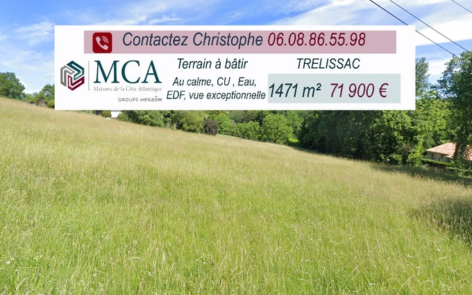 Terrain à partir de 1471m² à Trélissac à Trélissac (24750)