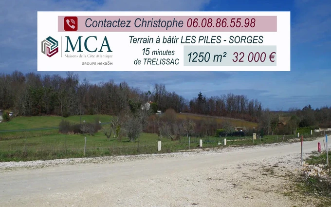 Terrain à partir de 1250m² à Sorges à Sorges (24420)