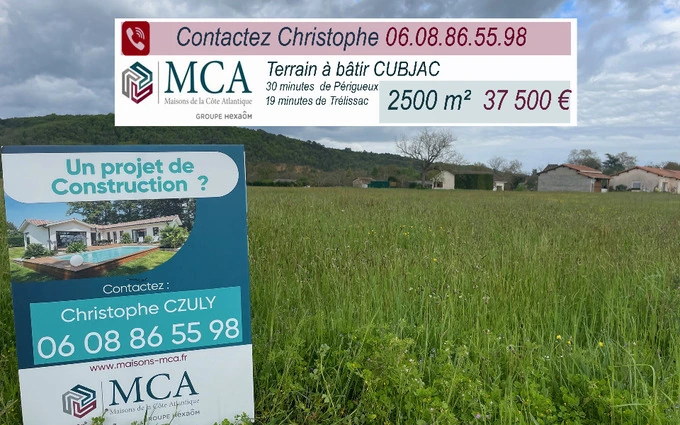 Terrain à partir de 2500m² à Cubjac à Cubjac (24640)