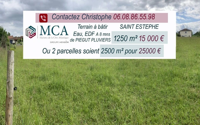 Terrain à partir de 1250m² à Piégut-Pluviers à Piégut-Pluviers (24360)