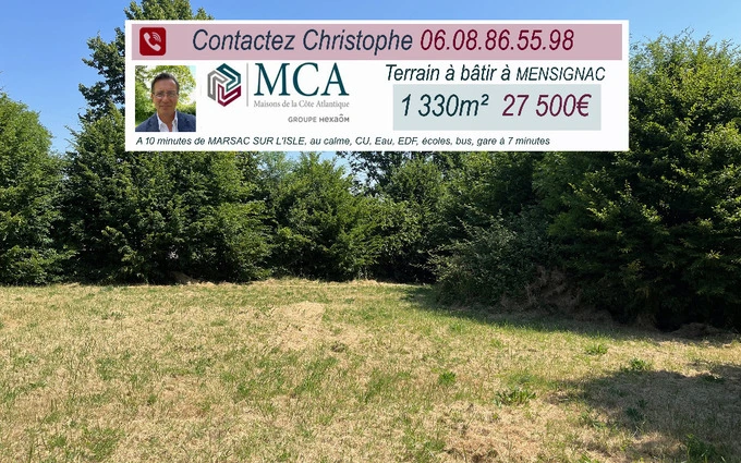 Terrain à partir de 1330m² à Marsac-sur-l'Isle à Marsac-sur-l'Isle (24430)