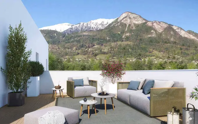Marnaz avec vue dégagée sur les montagnes à Marnaz (74460)