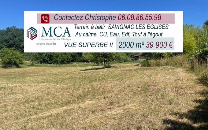 Terrain à partir de 1650m² à Savignac-les-Églises à Savignac-les-Églises (24420)