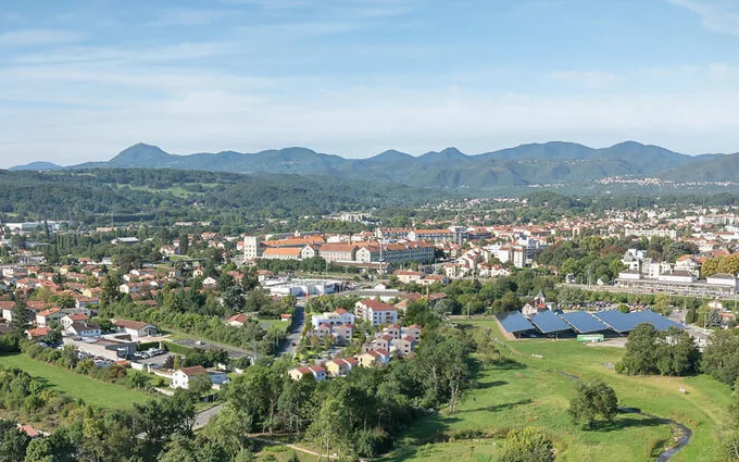 Les rives de l'ambene à Riom