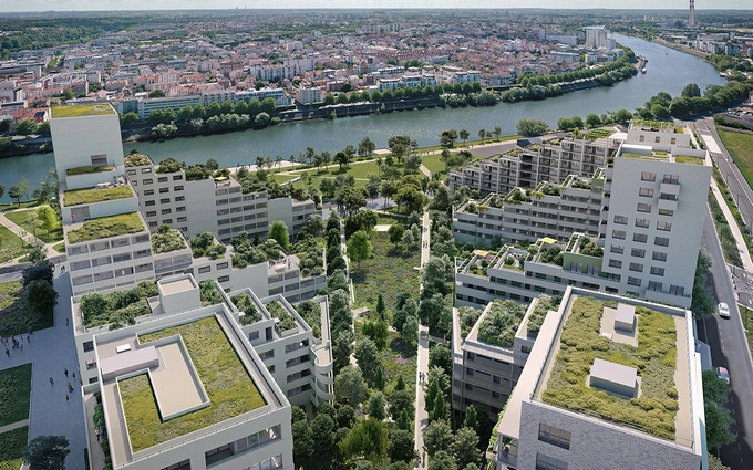 Avenue de l'industrie à Ivry-sur-Seine