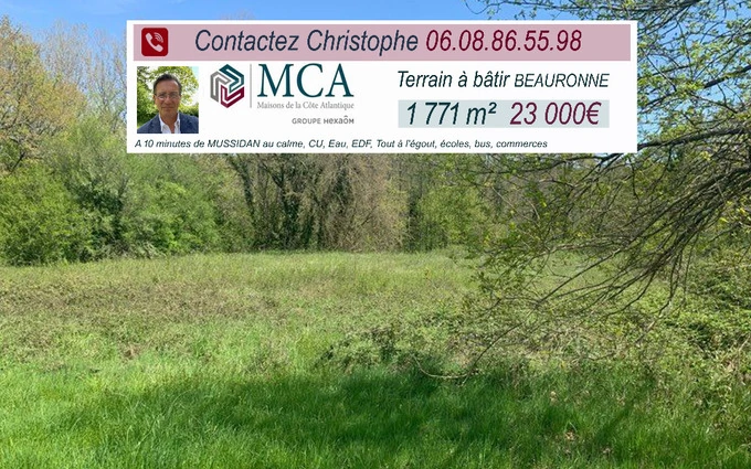 Terrain à partir de 1771m² à Mussidan à Mussidan (24400)
