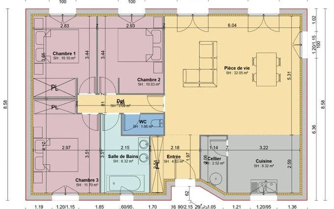 Terrain à partir de 1771m² à Mussidan à Mussidan