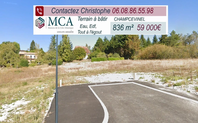 Terrain à partir de 836m² à Champcevinel à Champcevinel (24750)