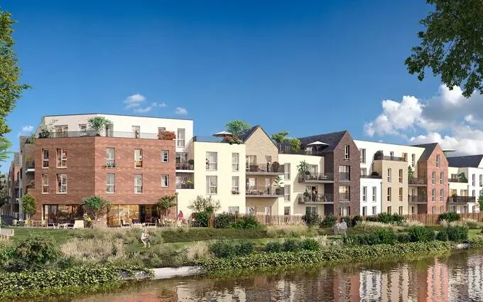 Sur les rives de la lys, face aux prés du hem à Armentières (59280)