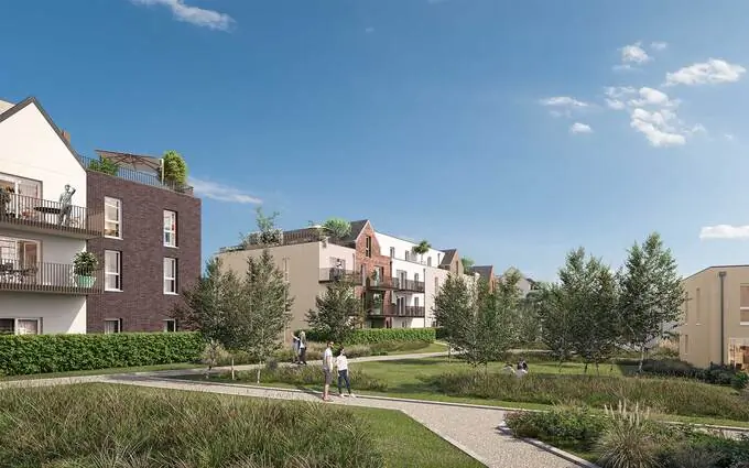 Sur les rives de la lys, face aux prés du hem à Armentières