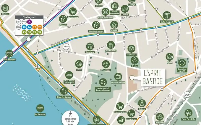 Esprit bastide - accession libre à Bordeaux