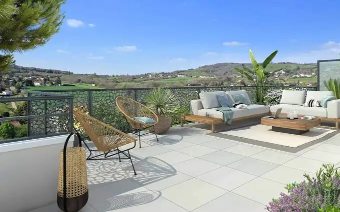 Les terrasses de l’ouest à Lentilly