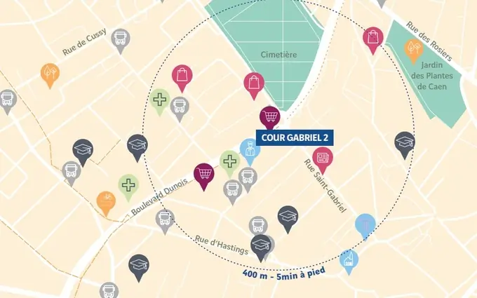 Cour gabriel 2 à Caen