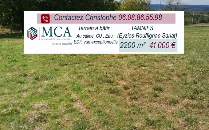 Terrain à partir de 2200m² à Rouffignac-Saint-Cernin-de-Reilhac à Rouffignac-Saint-Cernin-de-Reilhac (24580)