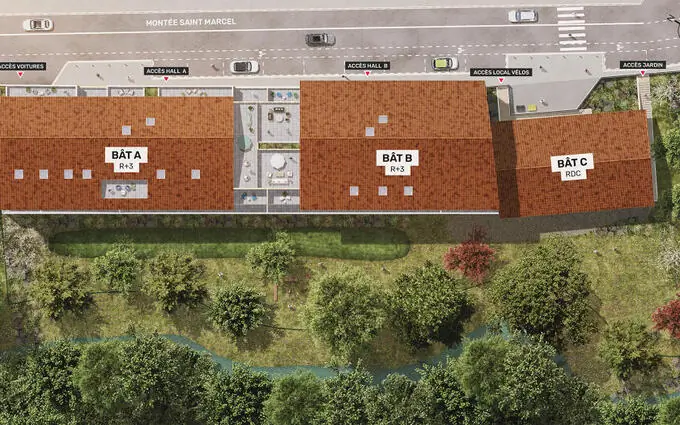 Rive et colline à Vienne