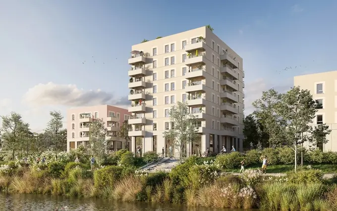 Jardin des eaux vives - brs - t2 à Huningue